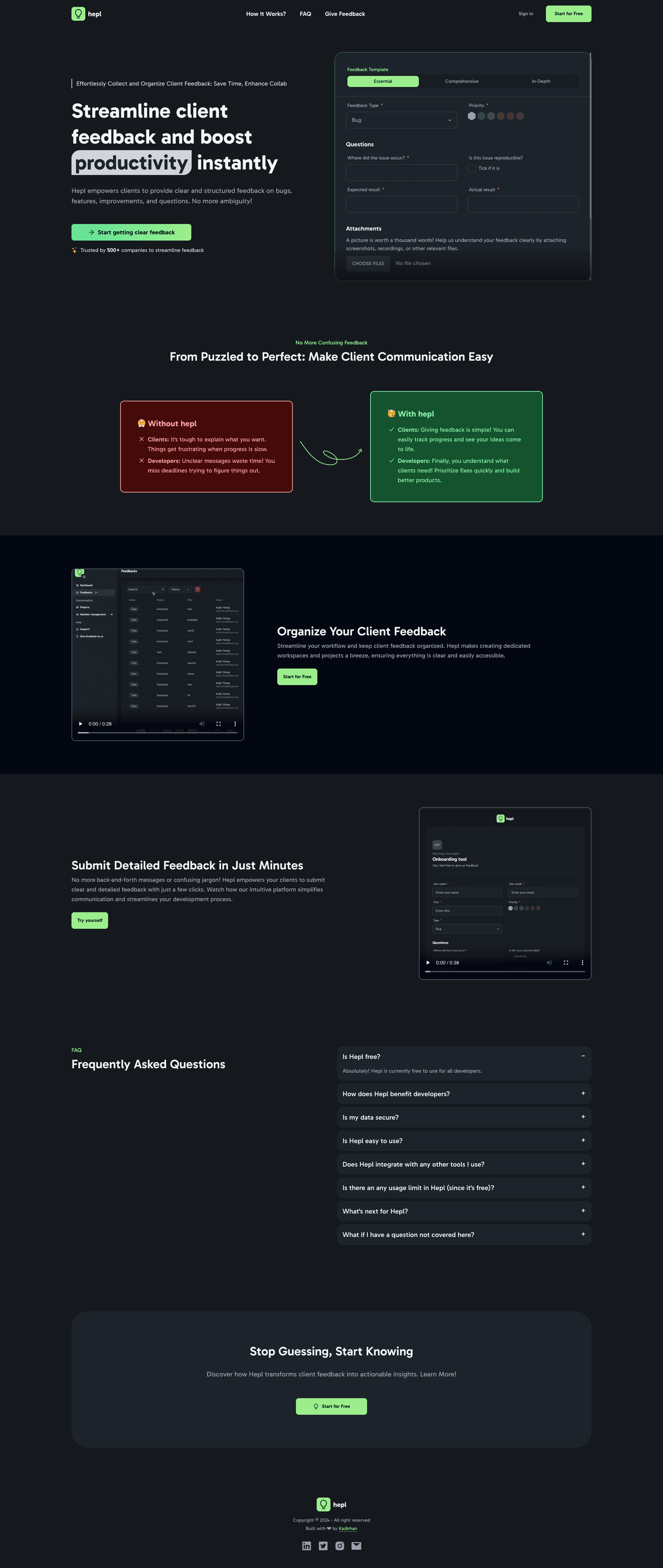 Landing Page