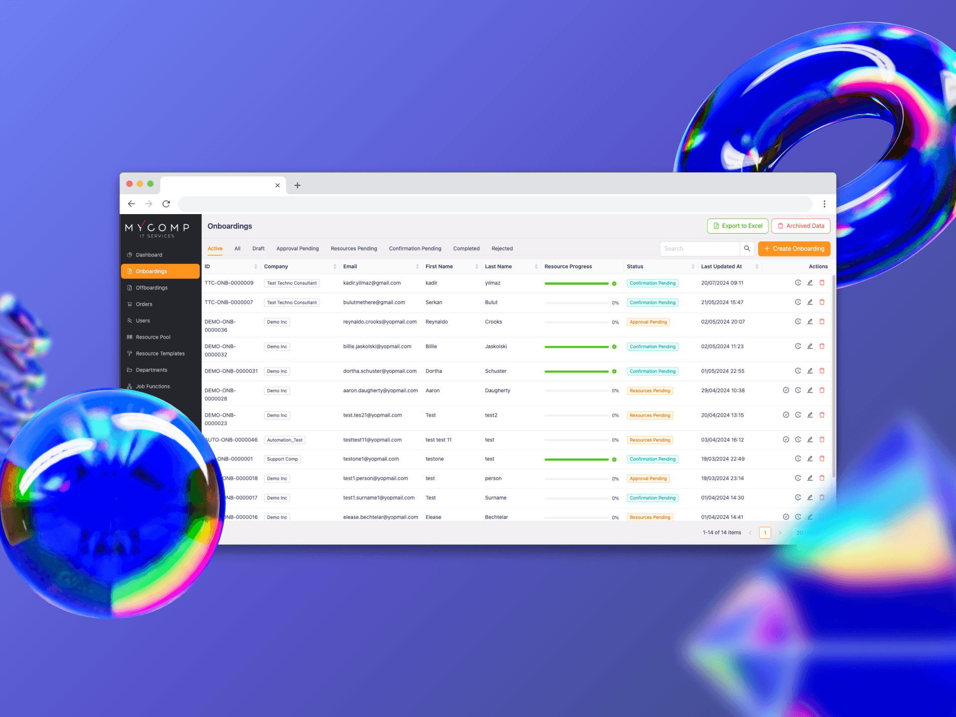 Onboarding App — Enterprise