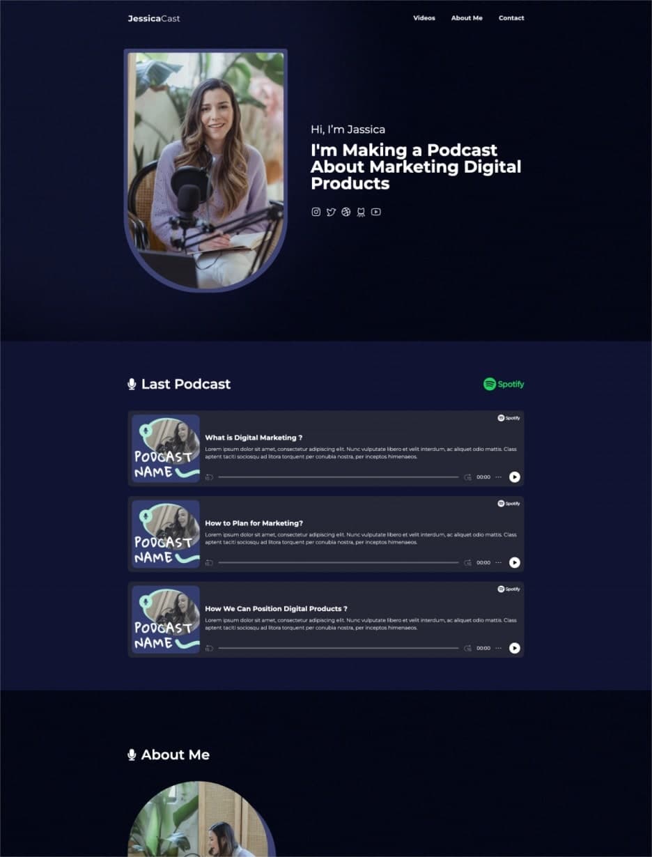 Podcast page
