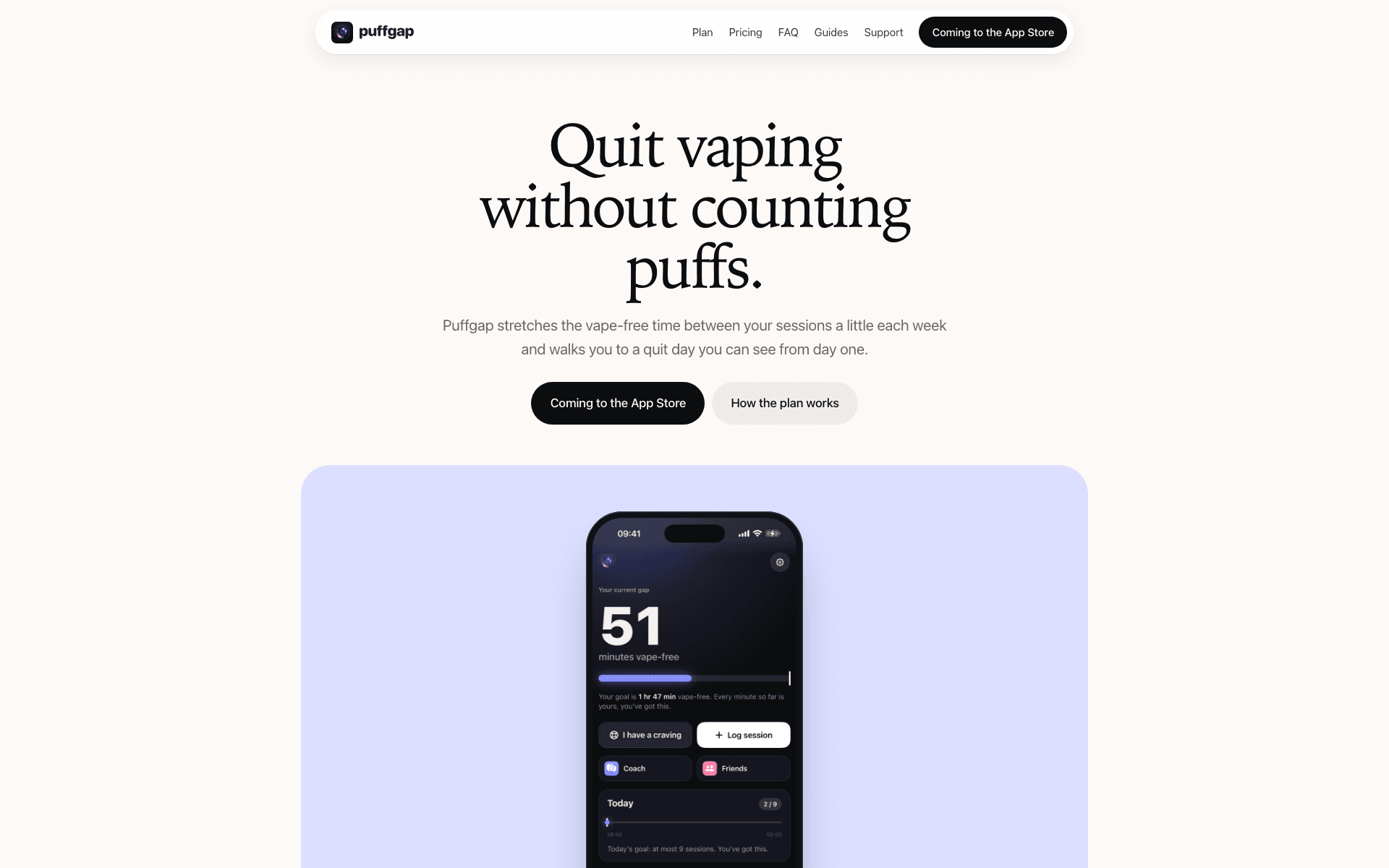 Landing page