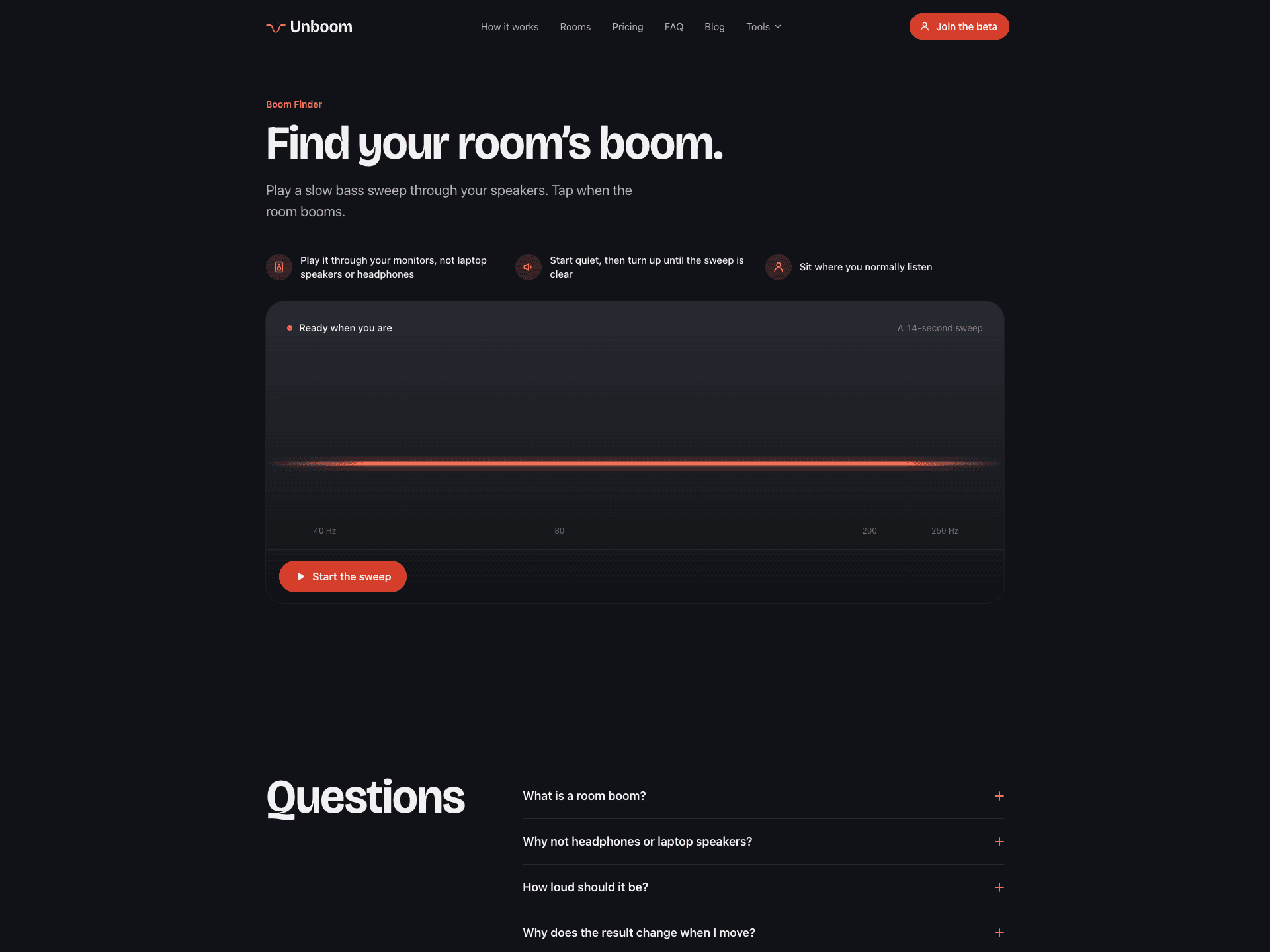 Boom Finder